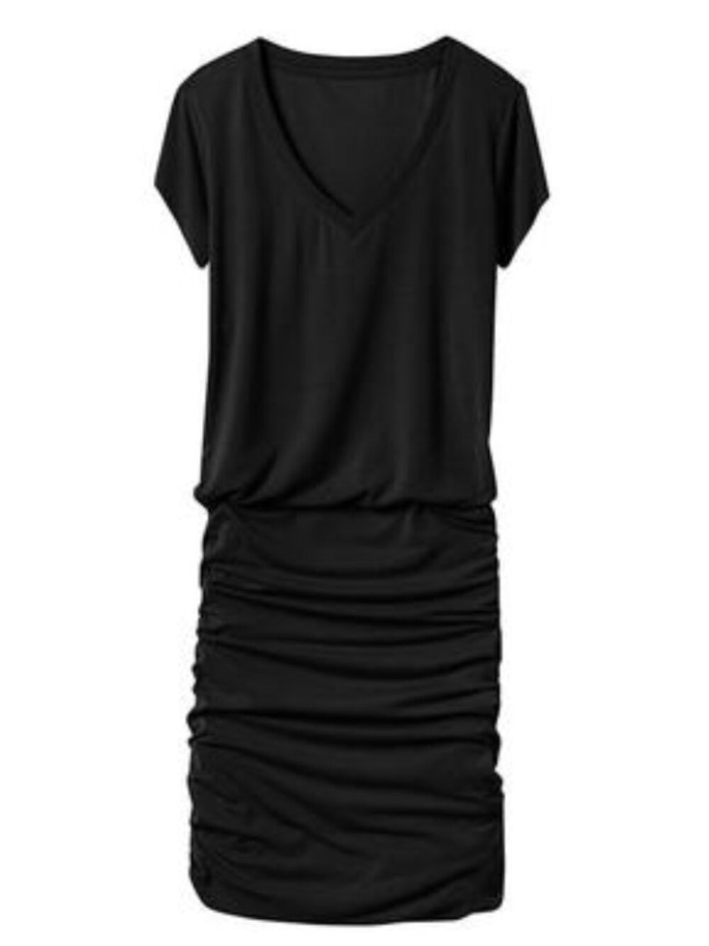 Athleta Topanga V neck dress black size XXS
